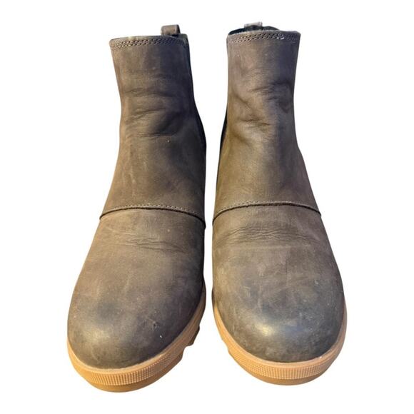 Sorel Joan of Arctic Enclosed Wedge Chelsea Boot Waterproof Brown Women size 8.5 - Picture 3 of 8